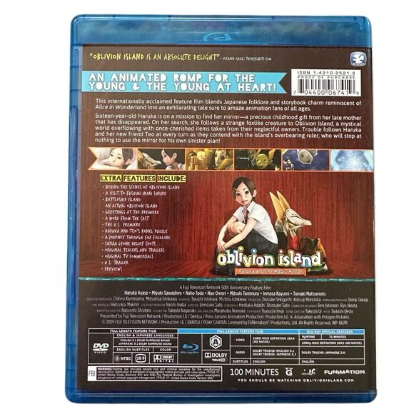 Oblivion Island Haruka & the Magic Mirror Blu-ray + DVD Combo Pack w/ Slipcover - Picture 5 of 10